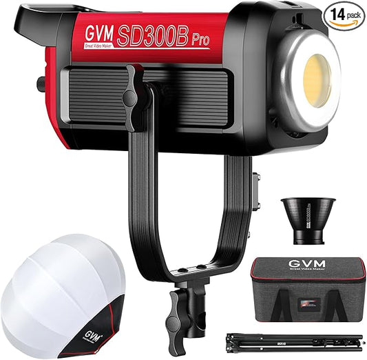 GVM 300W Photography Lighting Bi-Color Video Light by GVMGreatVideoMaker