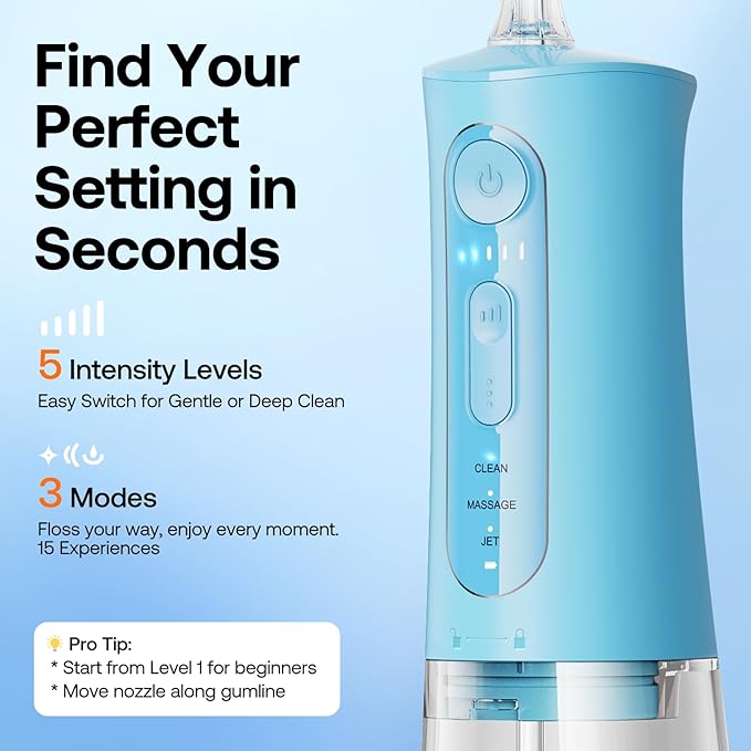 Bitvae Water Dental Flosser Teeth Picks, Cordless Portable Oral Irrigator - Image 4