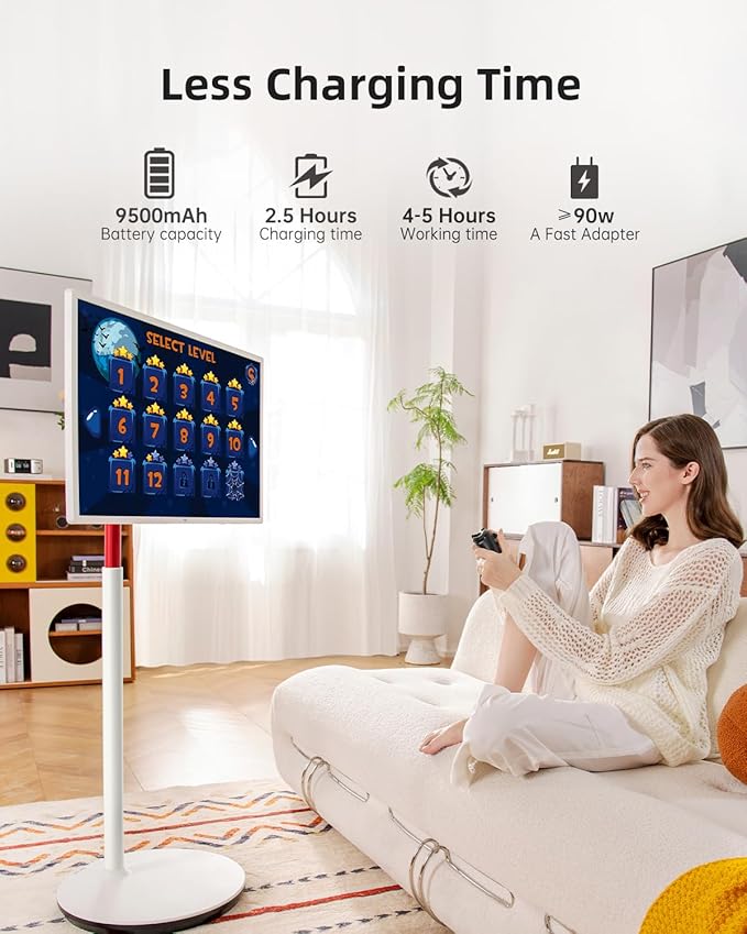 KTC MegPad 32" Smart Portable TV, 4K Touch Screen Portable TV Monitor, Android - Image 8