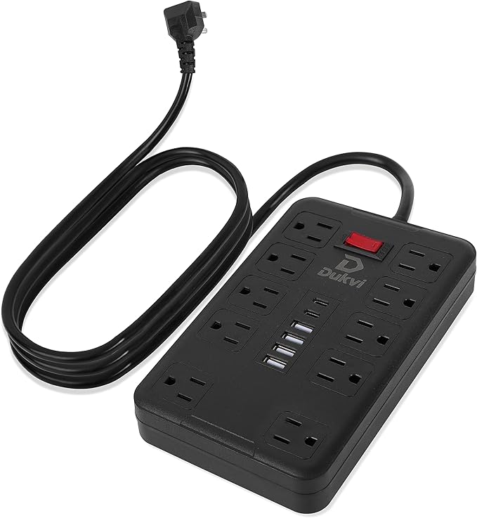 Surge Protector Power Strip by DUKVI