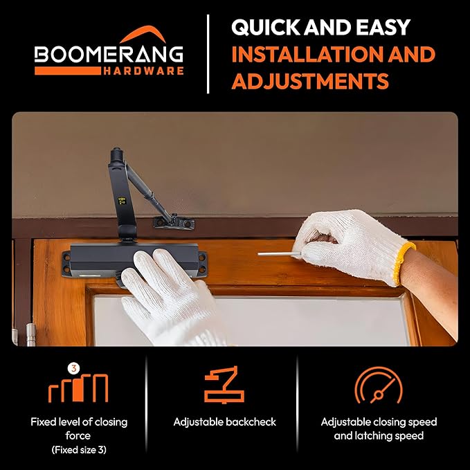 Boomerang Medium Duty Automatic Commercial Door Closer - Image 4