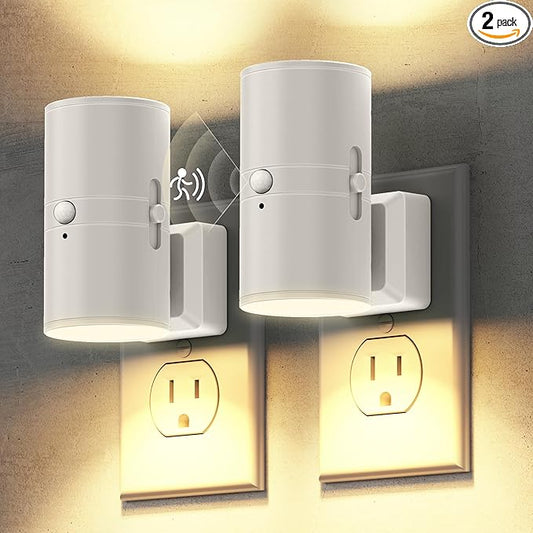 Briignite Motion Sensor Night Light, Motion Activated Plug in Night Lights by WelcometoBriigniteenjoyyourshopping