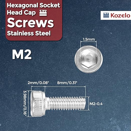 Kozelo 100pcs Socket Head Cap Screws - Image 2