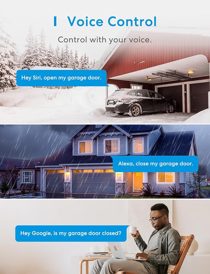 meross Smart Garage Door Opener Remote - Image 5