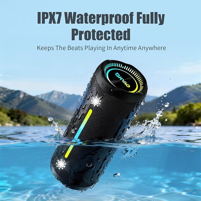 Bluetooth Speakers Wireless Loud Stereo Sound IPX7 Waterproof Outdoor Portable - Image 3