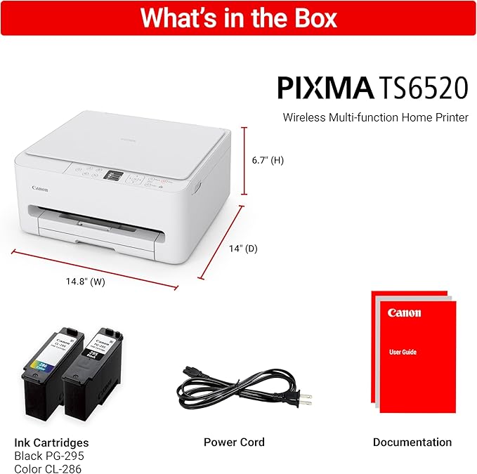 Canon PIXMA TS6520 Wireless Color Inkjet Printer - Image 9