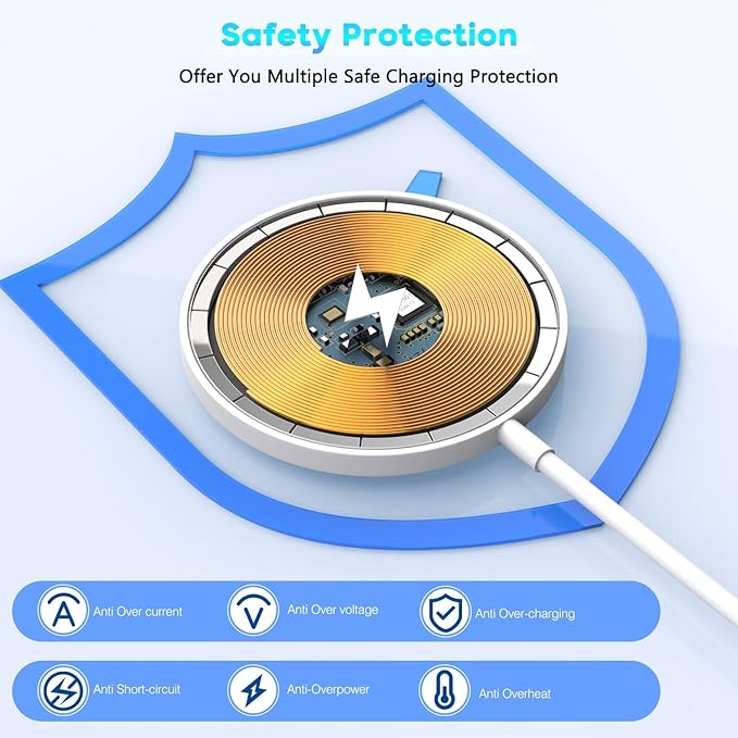 Magnetic Wireless Charger for iPhone 17 16 15, 10FT Fast Mag Safe Wireless - Image 3