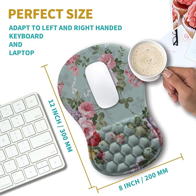 Hokafenle Ergonomic Mouse Pad Wrist Support, Wrist Rest Mousepad - Image 3