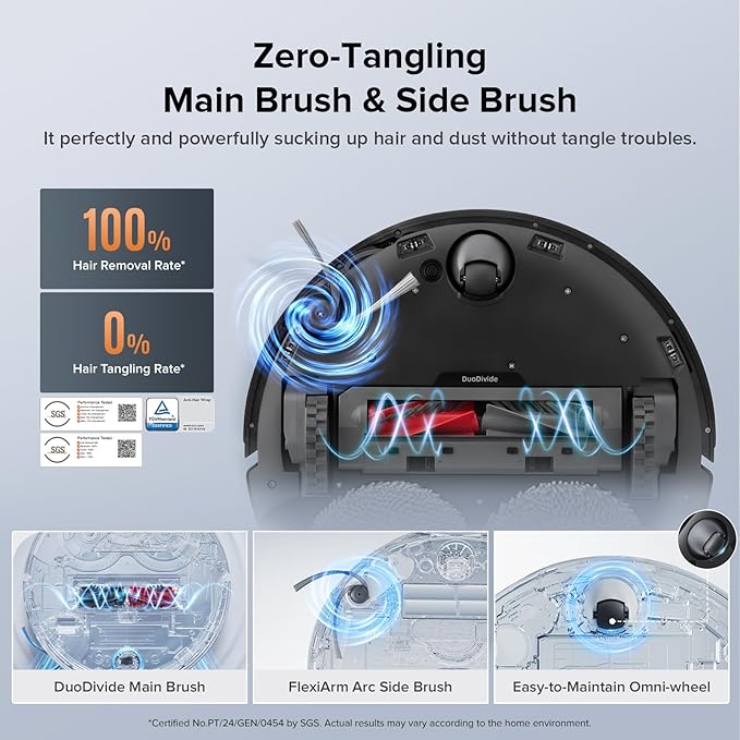 Roborock Qrevo Edge S5A Robot Vacuum and Mop, Zero-Tangling, DuoDivide Main - Image 2