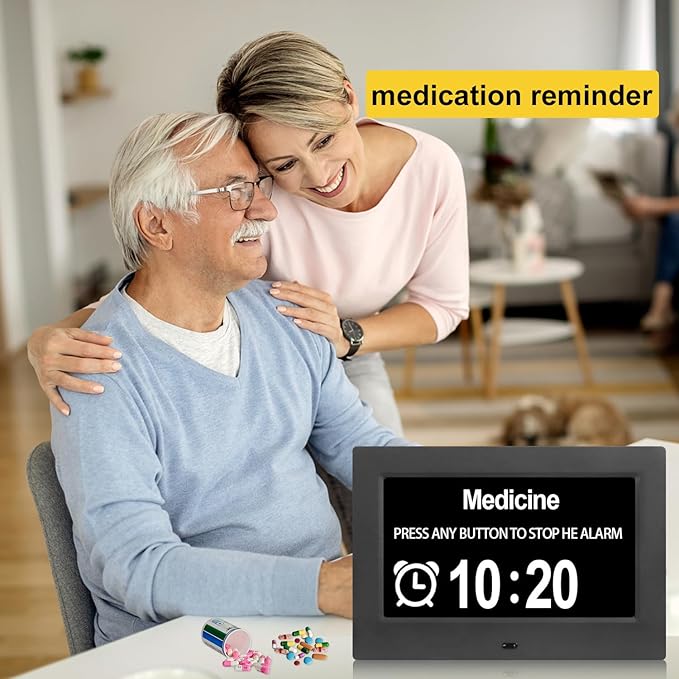 Irednolw 7inch Large Impaired Vision Digital Alarm Clock - Image 4