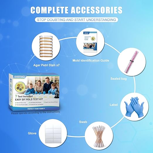 Mold Test Kit for Home, 7 Simple Detection Tests, Test HVAC System, Home - Image 3