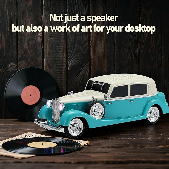 WS-1934 Retro Classic Car Bluetooth Replica Speaker – Wireless HD Sound - Image 8