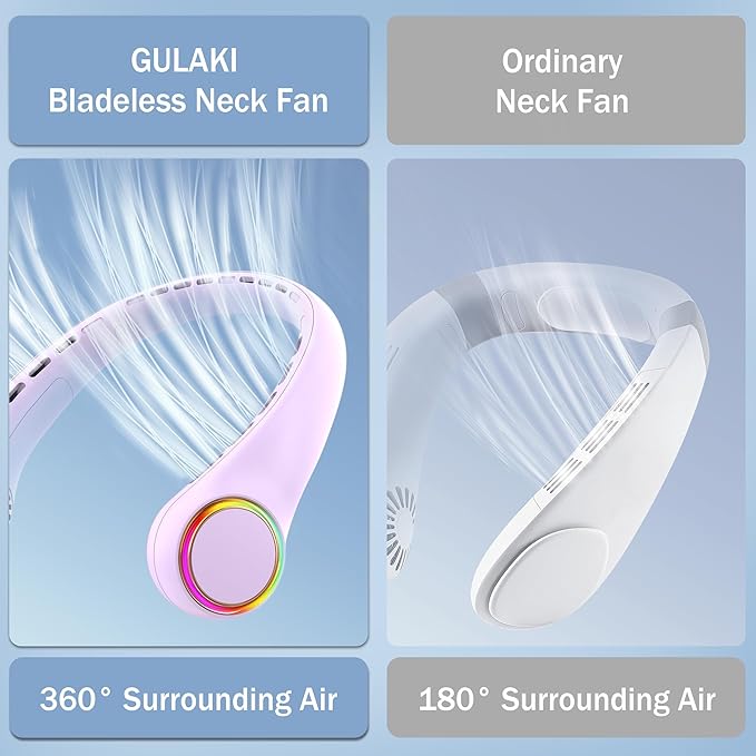GULAKI Portable Neck Fan, Personal Fan - Image 7