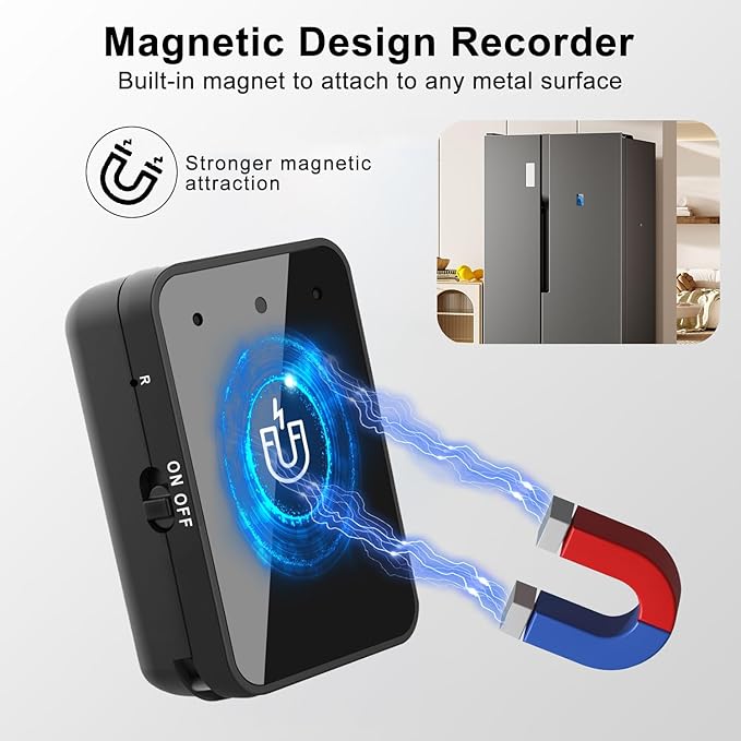 64GB Magnetic Voice Recorder- Mini Voice Recorder - Image 5