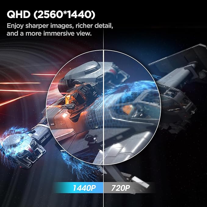 KOORUI 32 inch Curved Gaming Monitor, QHD 2K 170Hz 144Hz Monitor, 1ms 1500R - Image 3