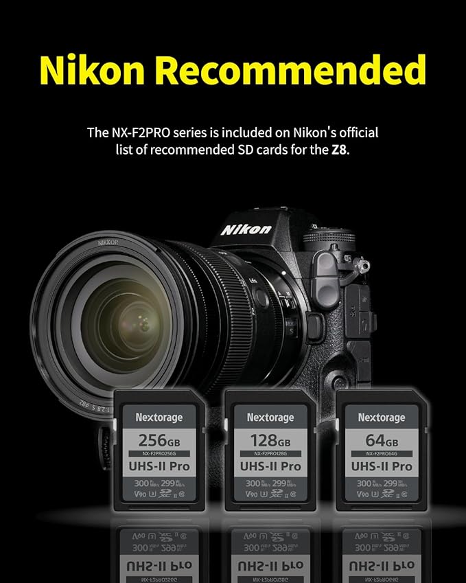 Nextorage 256GB SDXC UHS-II V90 SD Card Japanese Brand pSLC Max. Write Speed - Image 4