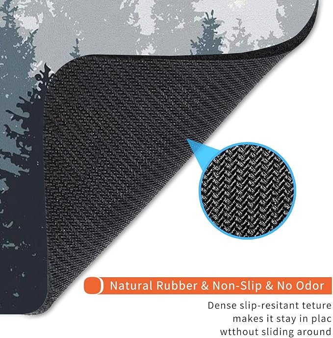 Armanza Square Mouse Pad Forest, Personalized Premium-Textured Custom Mouse Mat - Image 5