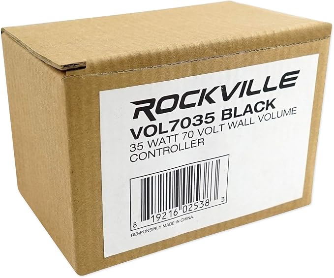 Rockville VOL70100 100 Watt Wall Volume Control 70V, 11-Step Attenuation - Image 7