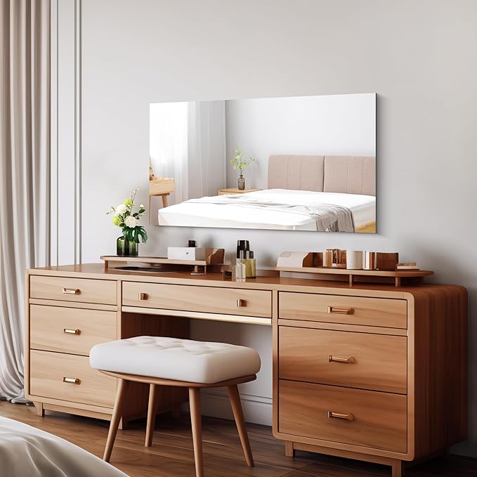CILIBER Frameless Mirror, 20x36 Inch Bathroom Mirrors - Image 2