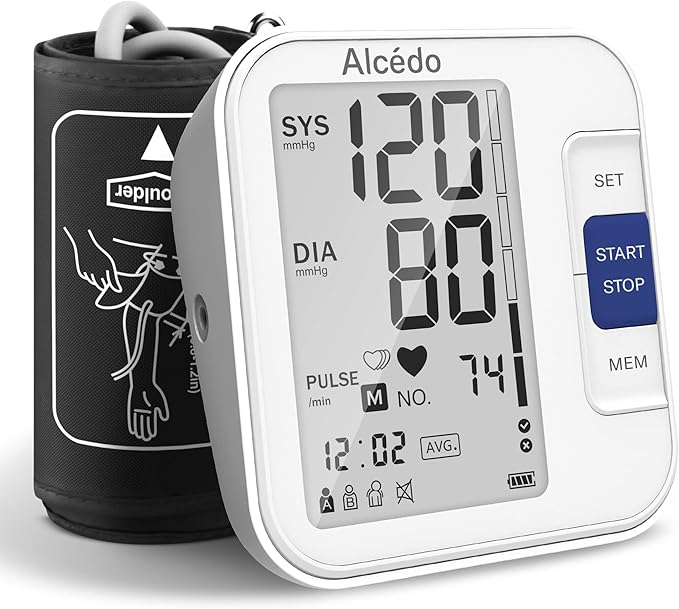 Alcedo Blood Pressure Monitor for Home Use, Automatic Digital BP Machine by Alcedo