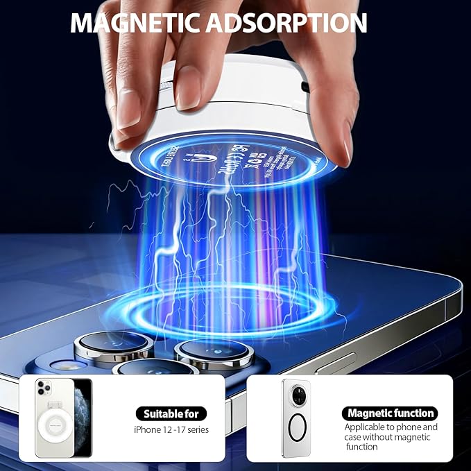 CMUBH Magnetic Selfie Light for MagSafe iPhone: 3 Light Modes, Rechargeable - Image 4