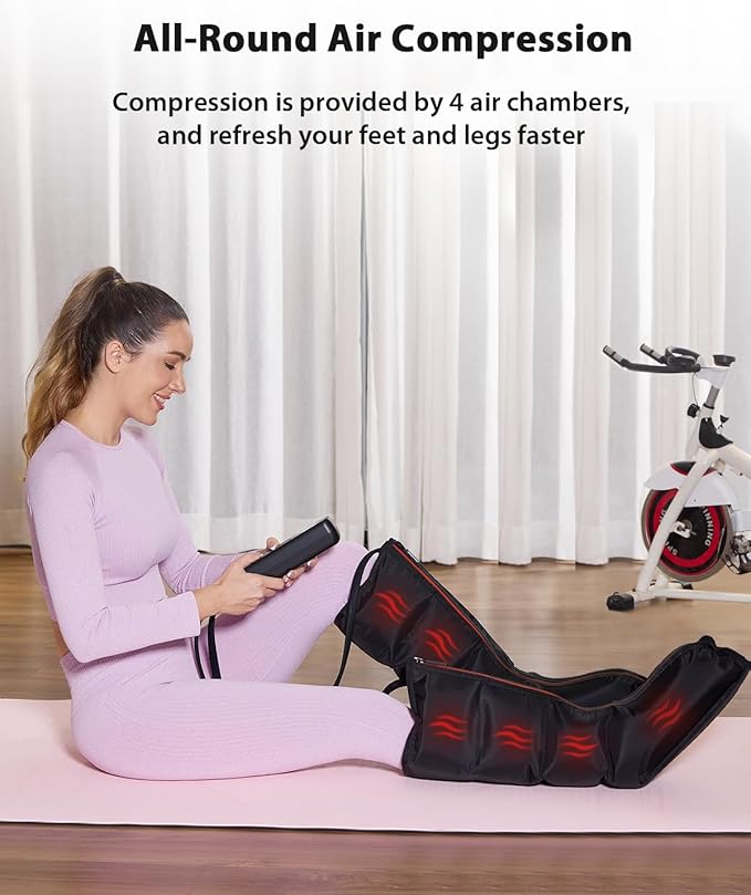 CINCOM Leg Massager with Heat and Compression - Image 2