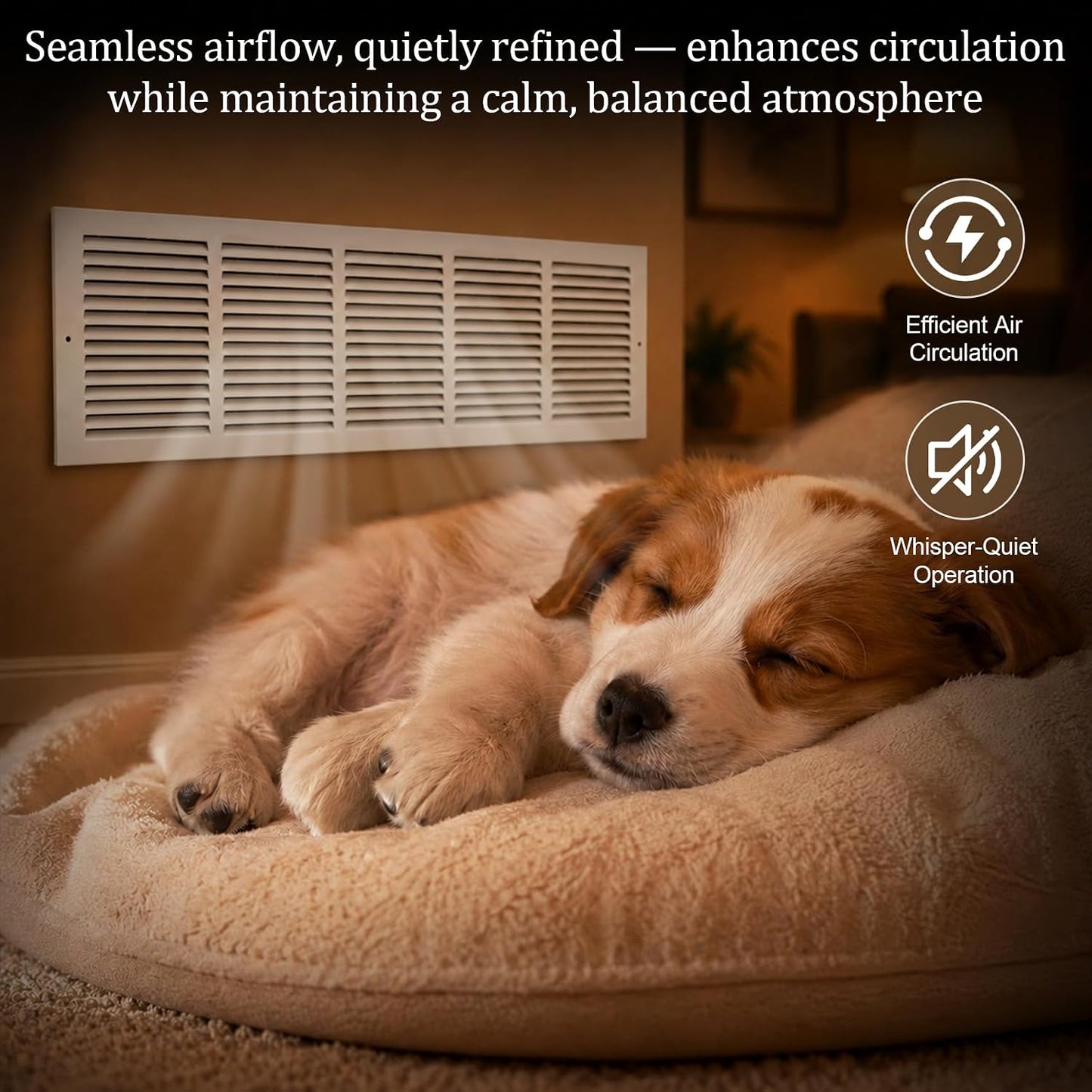 30"W x 8"H Return Air Grille [Duct Opening Size], Steel HVAC Return Air Vent Cover for Wall & Ceiling, White Powder-Coated Rust-Resistant AC Cold Air Return, Outer Dimensions 31.75"W x 9.75"H