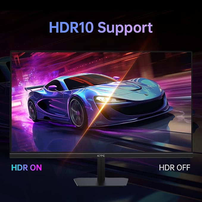 KTC 24.5'' Gaming Monitor 180Hz, Fast IPS 1080P 1 ms, 128% sRGB HDR10, HDMI x 2 - Image 8