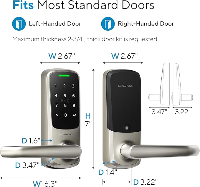 ULTRALOQ Latch 5 World's First Built-in WiFi Smart Lock - Image 7