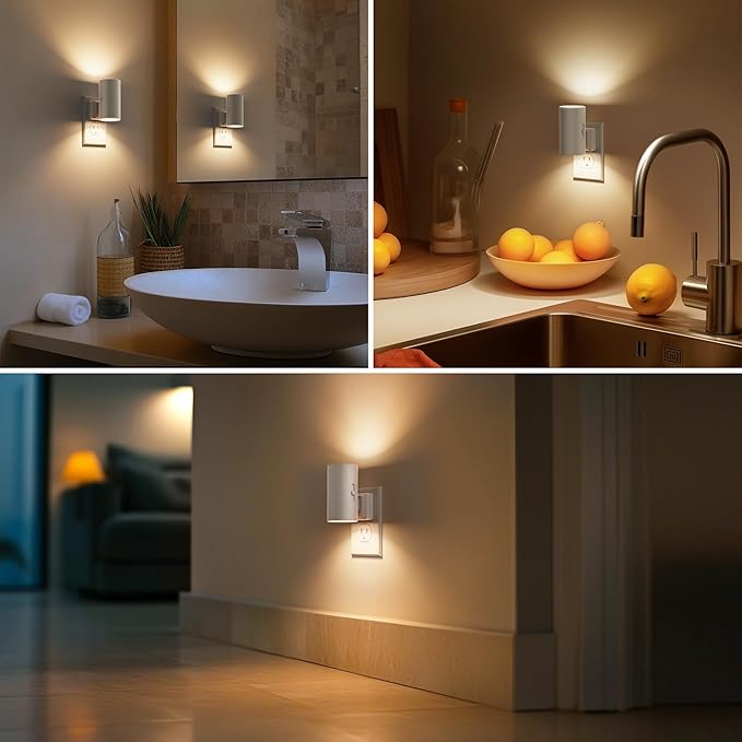 Briignite Night Lights Plug into Wall, Modern LED Night Light Plug in, Dusk to - Image 4