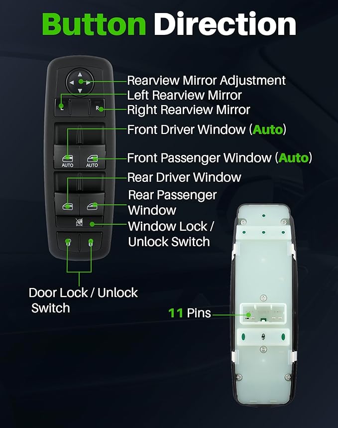 Dacall Master Power Window Switch Fits - Image 3