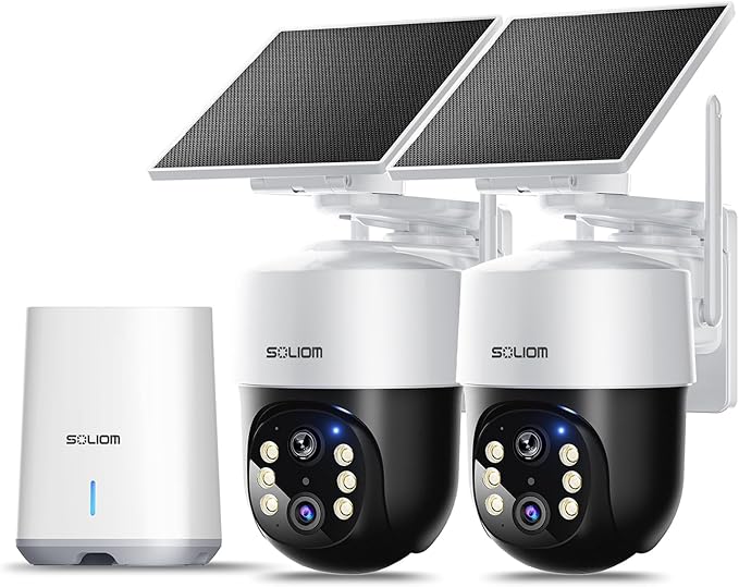 SOLIOM Security Cameras Wireless Outdoor, 8MP Ultra HD by SOLIOM