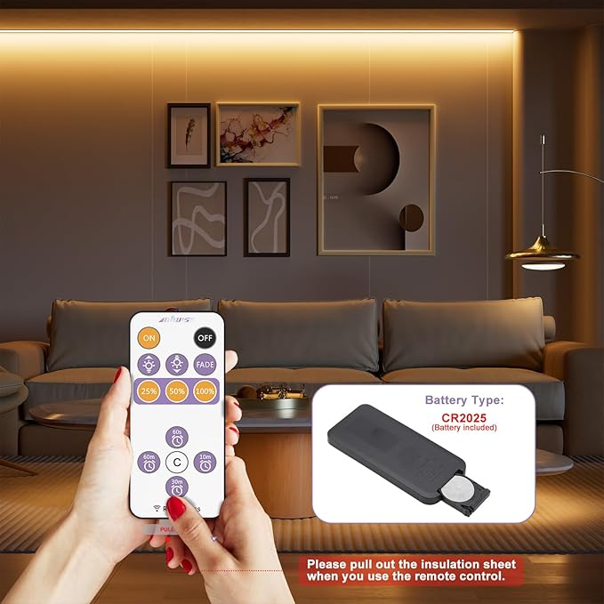 MIWISE RF Remote Dimmer for Single Color LED Strip Lights, 13-Key Wireless - Image 7