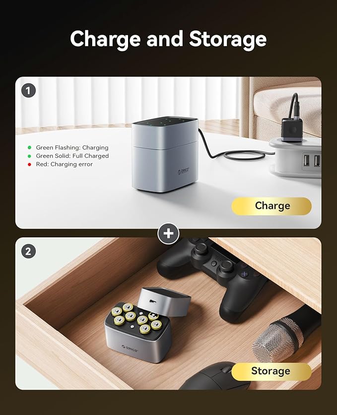 ORICO Rechargeable AA Lithium Batteries - Image 5