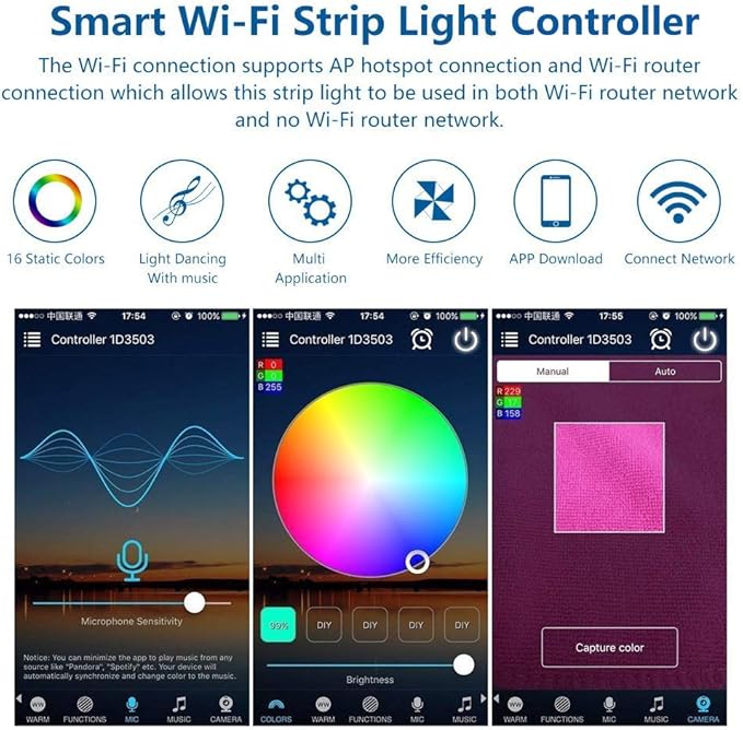 iNextStation Smart RGB WiFi LED Controller 4-Pin Output Compatible - Image 2