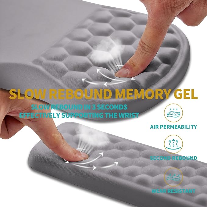 Hokafenle 2 In 1 Ergonomic Mouse Pad Wrist Support & Wrist Rest - Image 3