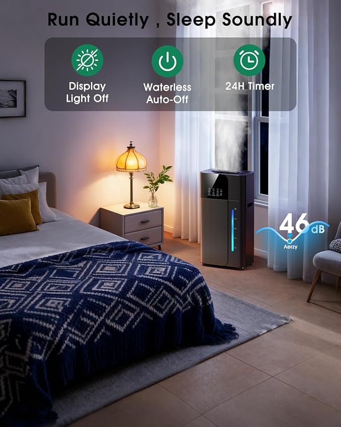 18L/4.7Gal Smart Humidifier Large Room, Warm & Cool Mist Humidifiers, 800mL/h - Image 6