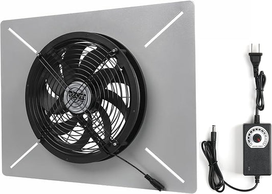 MEOZRI Basement Attic Crawlspace Ventilation Fan window Exhaust Fan Ultra-Thin by Unknown