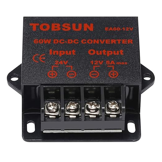 DC 24V to 12V 5A Converter by VOLRANTISE