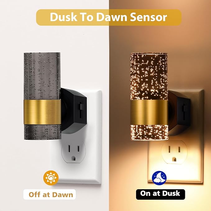 TOSZMOK LED Night Lights Plug into Wall, Dimmable 0-100LM, Dusk-to-Dawn - Image 2