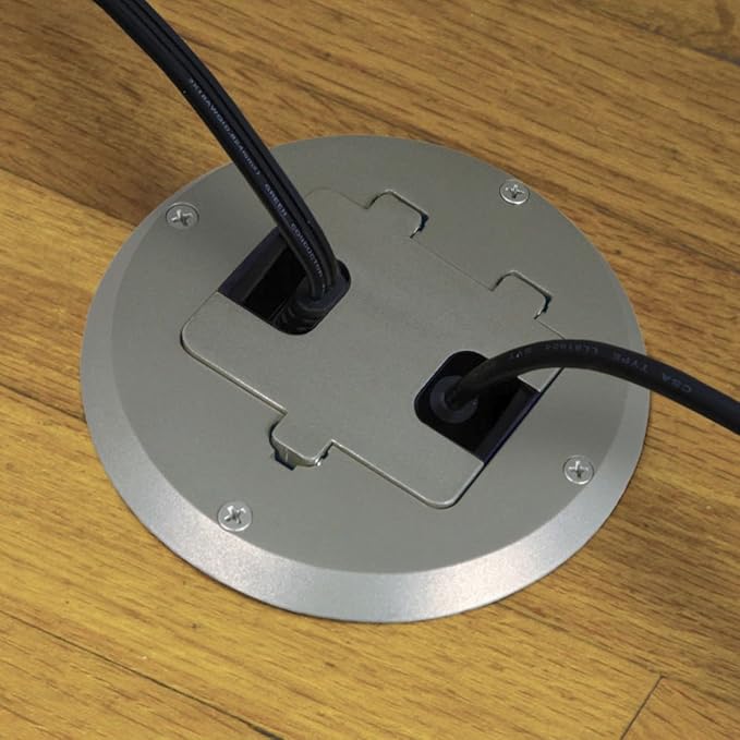 RACO 6239SS Floor Kit with Recessed Duplex 15A TR Device and Adjustable Steel - Image 3