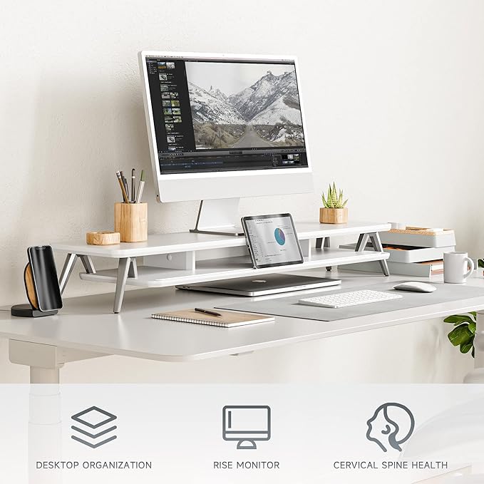 Fenge Dual Monitor Stand, Monitor Stands Riser - Image 6