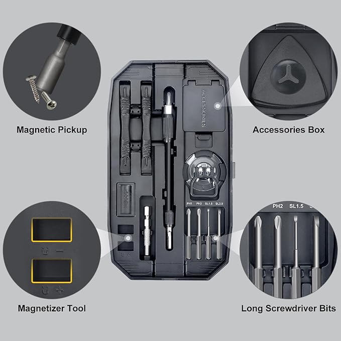 STREBITO Precision Screwdriver Set, 153 in 1 Electronics Tool Kit - Image 6