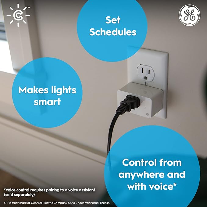 Cync Indoor Smart Plug, WiFi Outlet Socket, Voice Control Outlet, Matter - Image 6