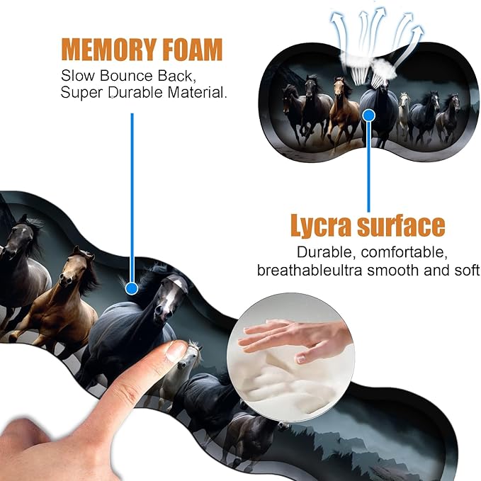 4 in 1 Ergonomic Keyboard Wrist Rest & Mouse Pad Wrist Rest Set, Large XXL - Image 5