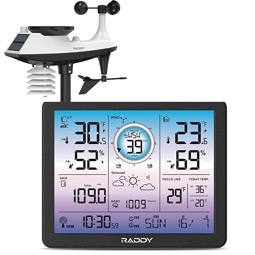 Raddy VP7 5-in-1 Weather Station Wireless by Raddy