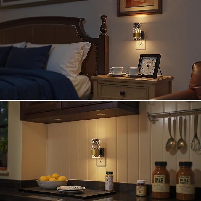 Briignite Night Light, 2 Pack Dimmable Night Lights Plug into Wall, LED Night - Image 6