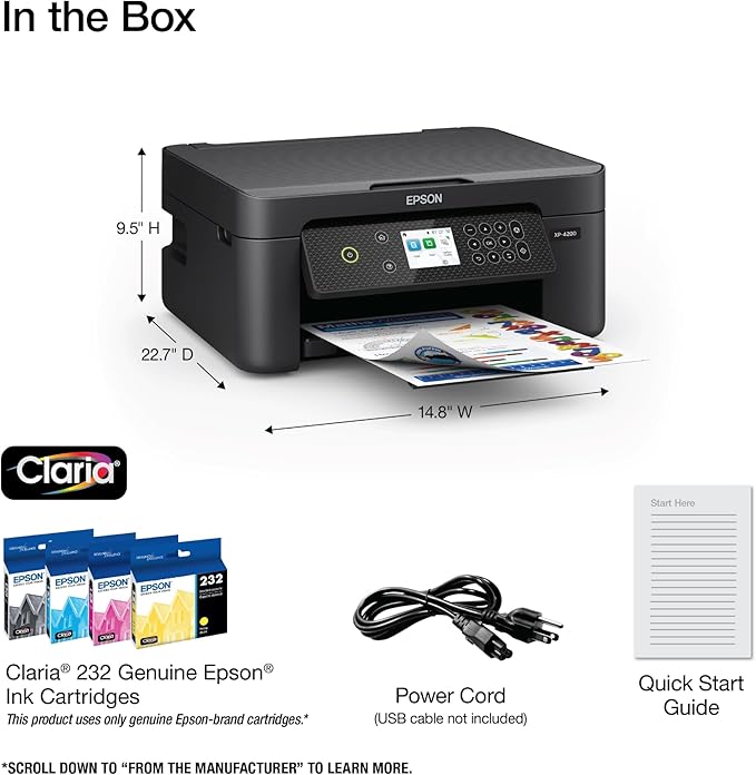Epson Expression Home XP-4200 Wireless Color All-in-One Printer - Image 5