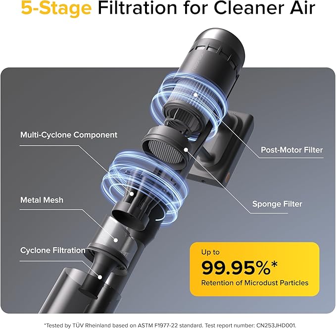 roborock H60 Ultra Cordless Stick Vacuum Cleaners, Upgraded 210AW Suction Stick - Image 7