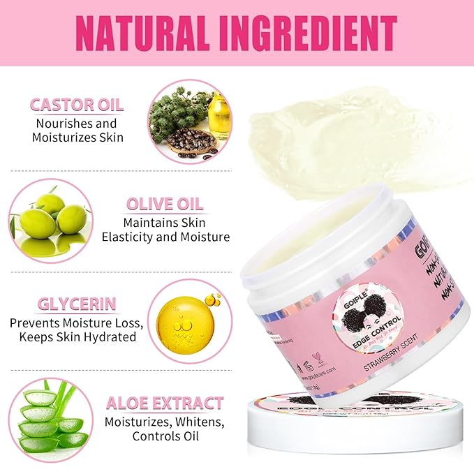 Edge Control Wax Strong Hold Non-greasy Hair Styling Gel - Image 3